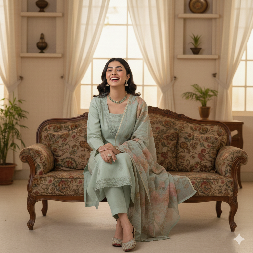 Mint Blossom Suit Set MR 14 A