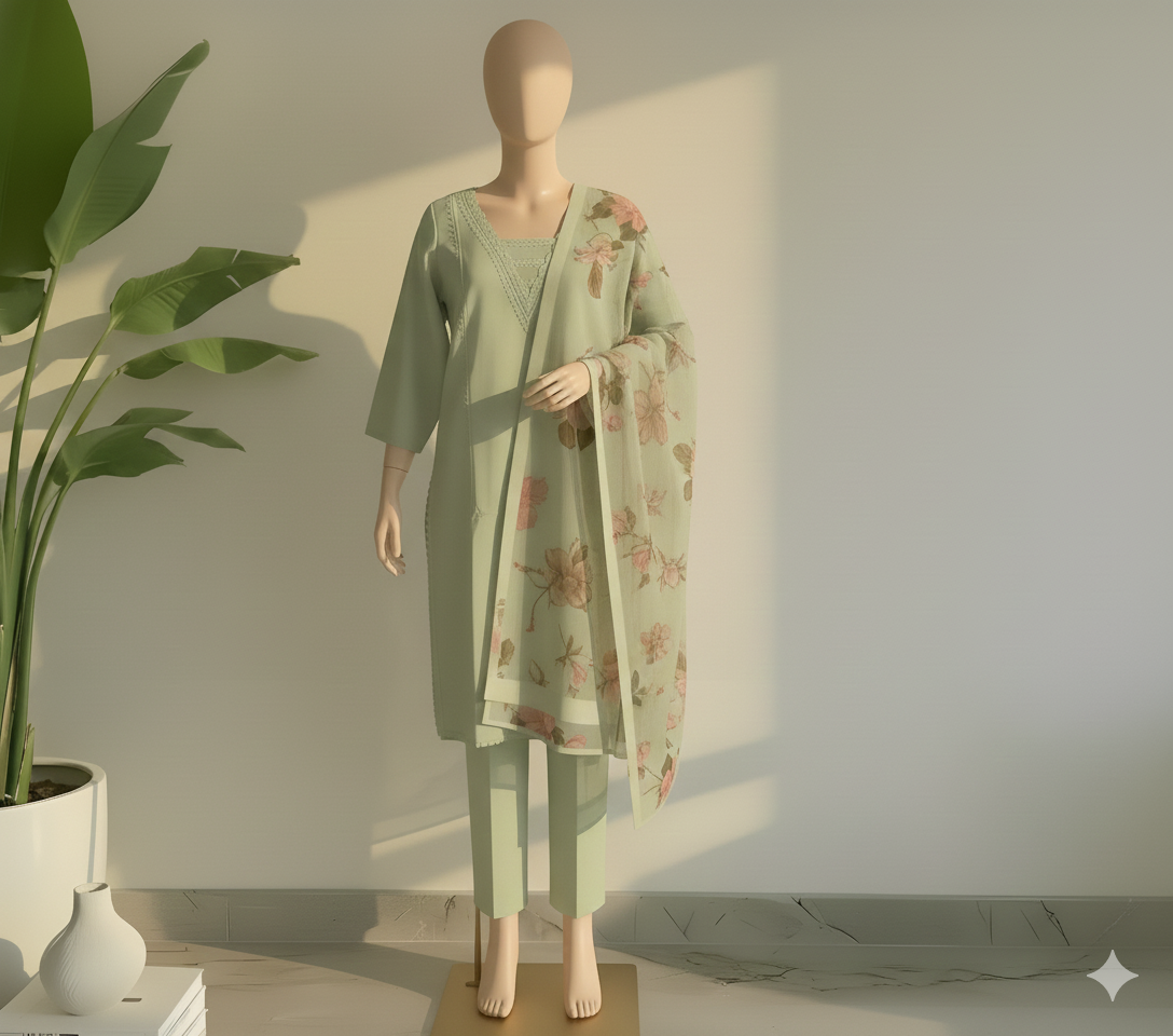 Mint petal kurta set MR 14 c