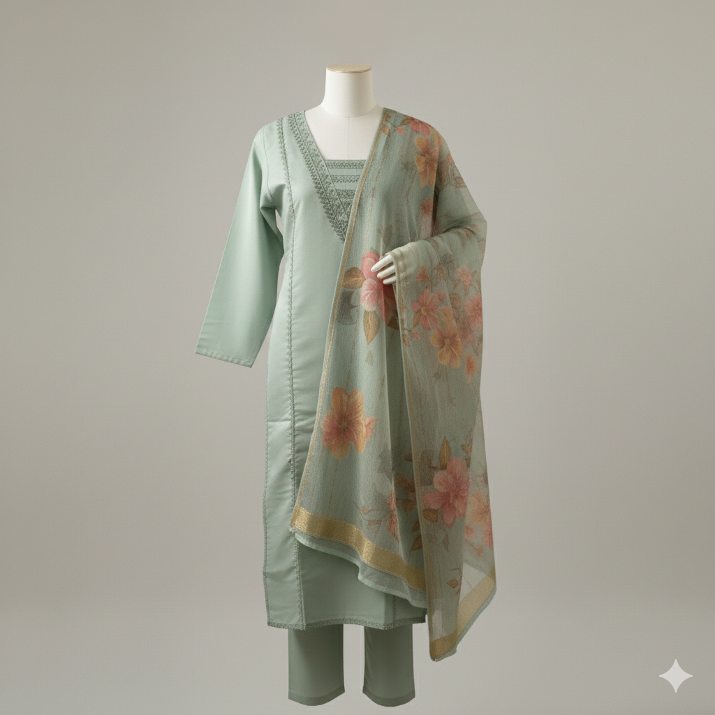 Mint Blossom Suit Set MR 14 A