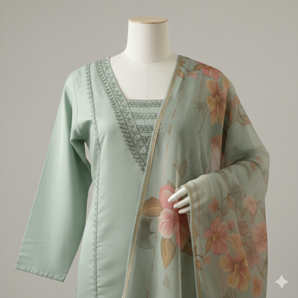 Mint Blossom Suit Set MR 14 A