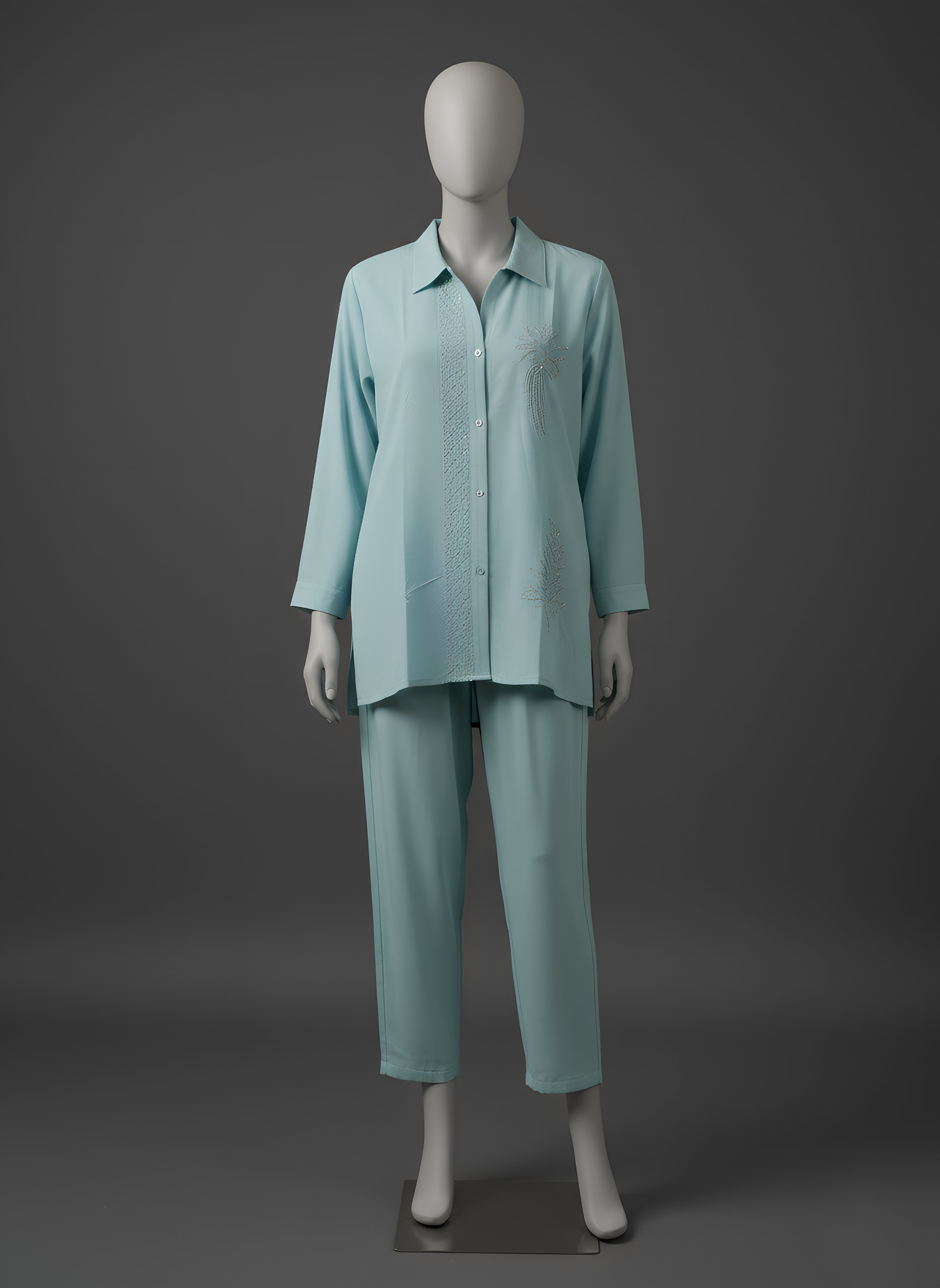 Aqua Bloom Co-ord Set