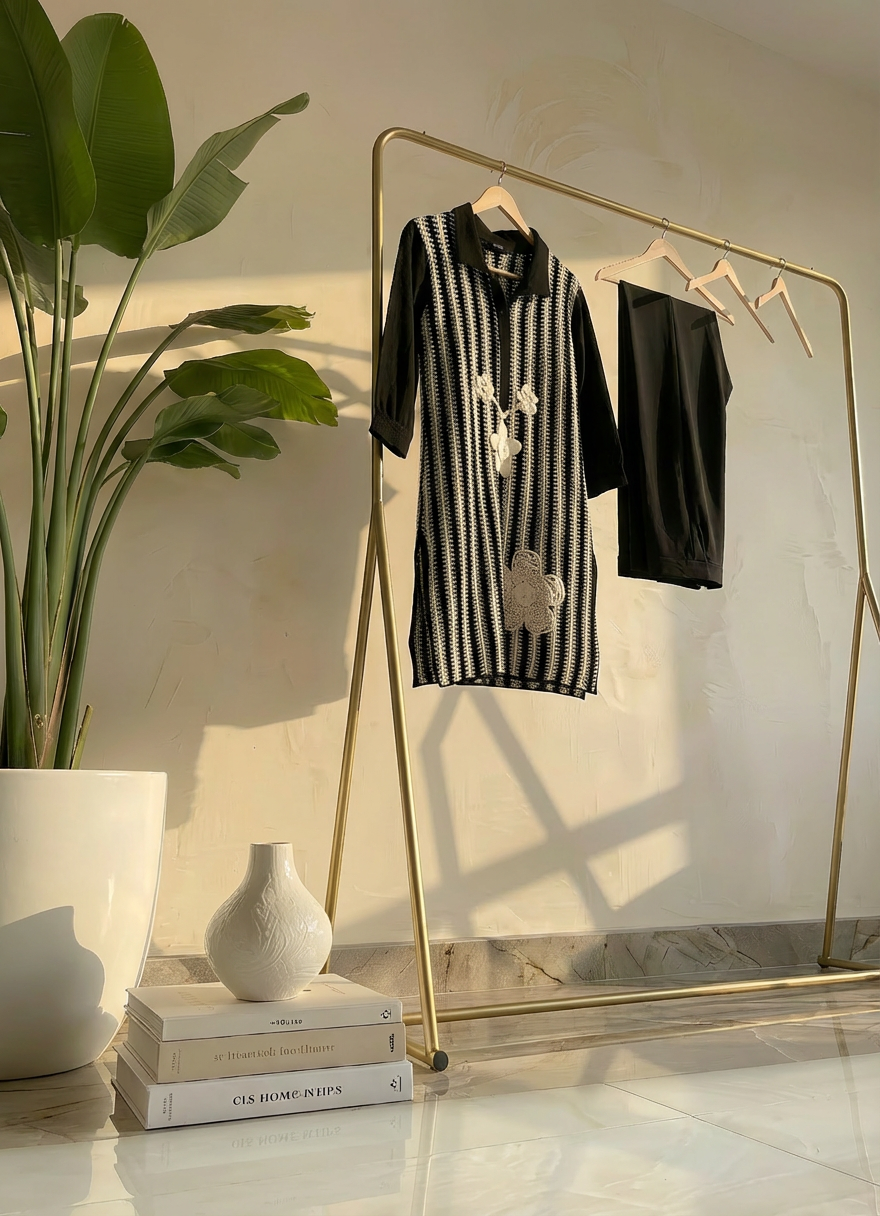 Black Bloom Co-ord Set