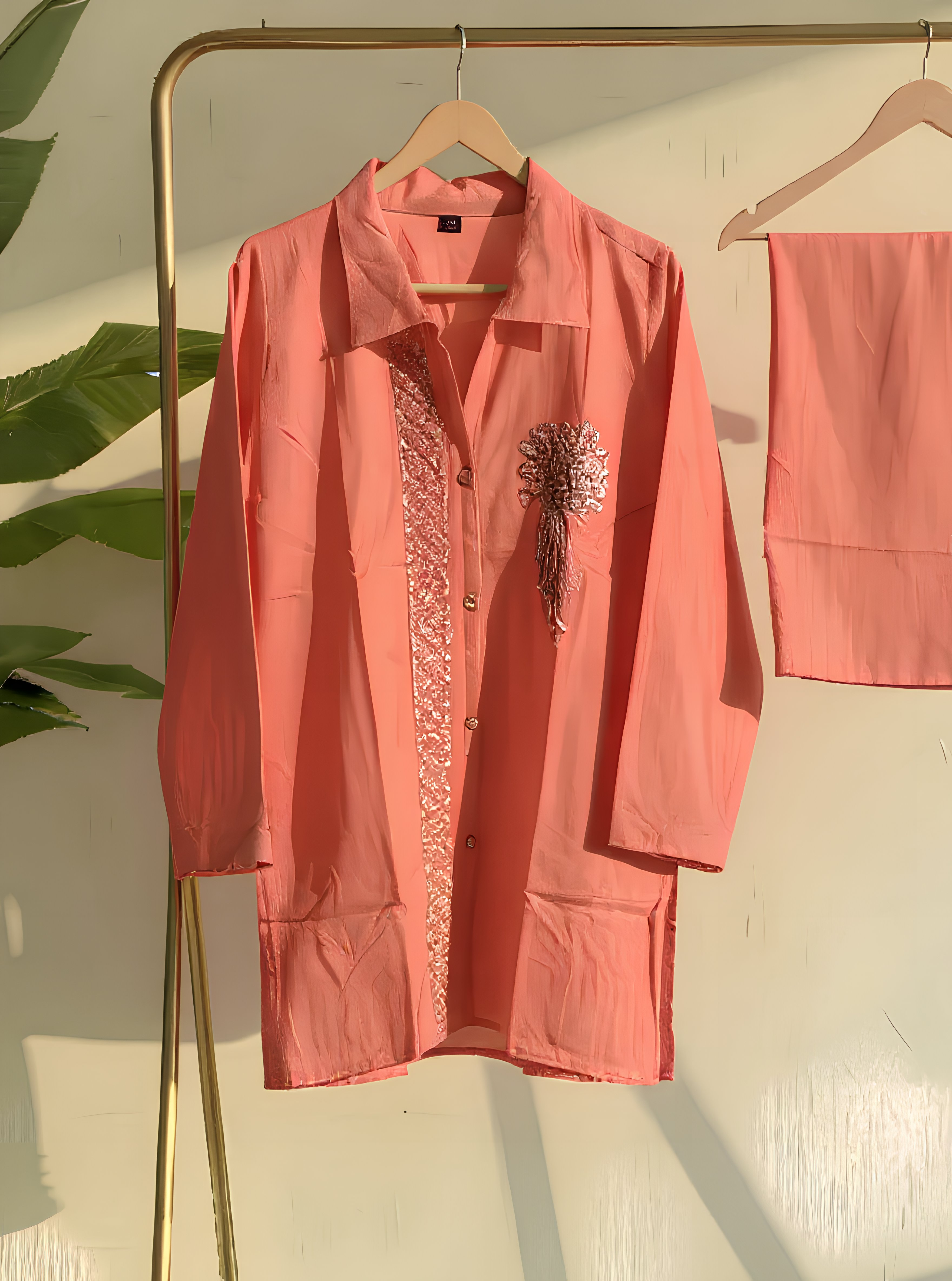 Peach Pearl Co-ord Set