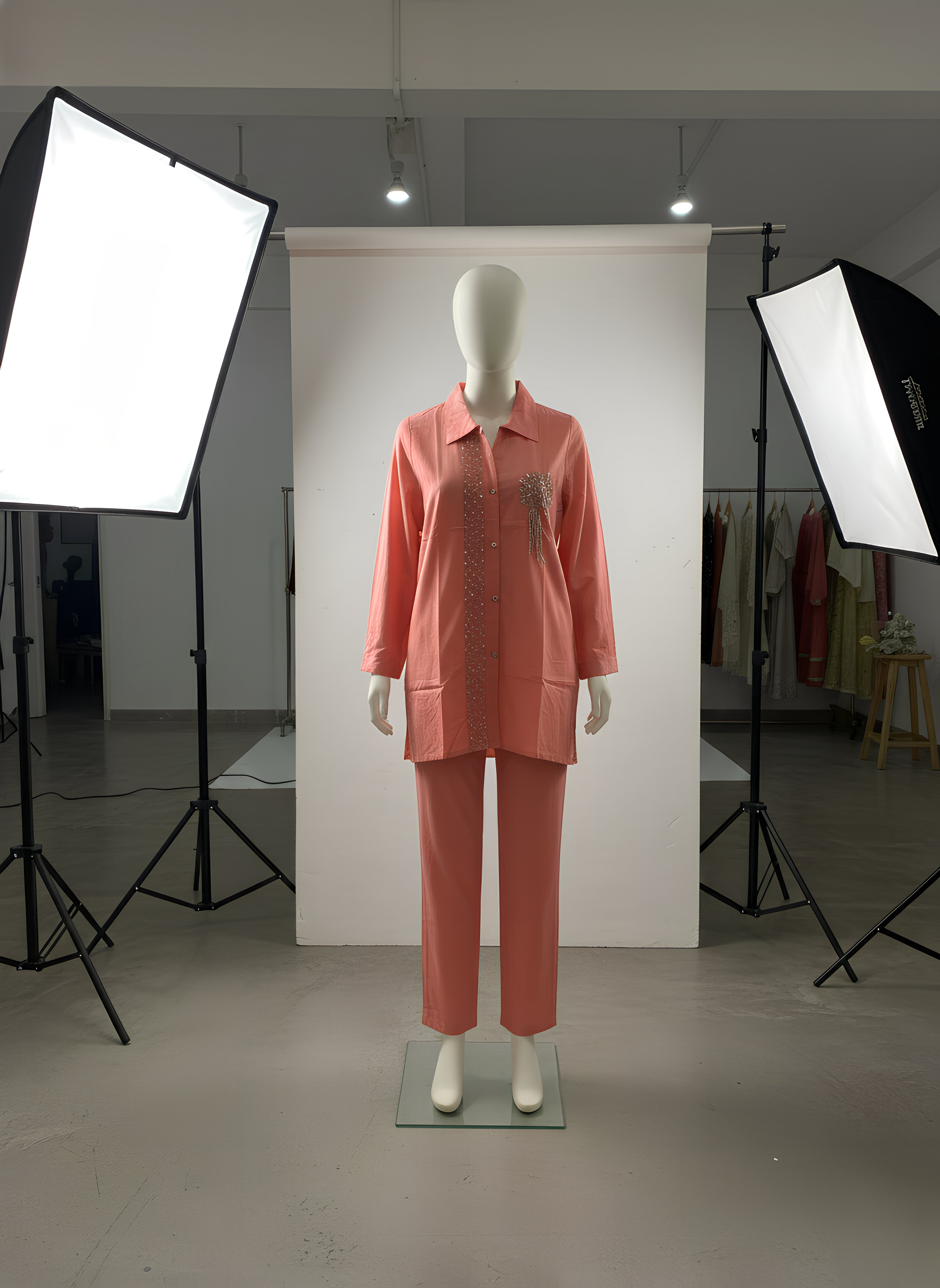 Peach Pearl Co-ord Set