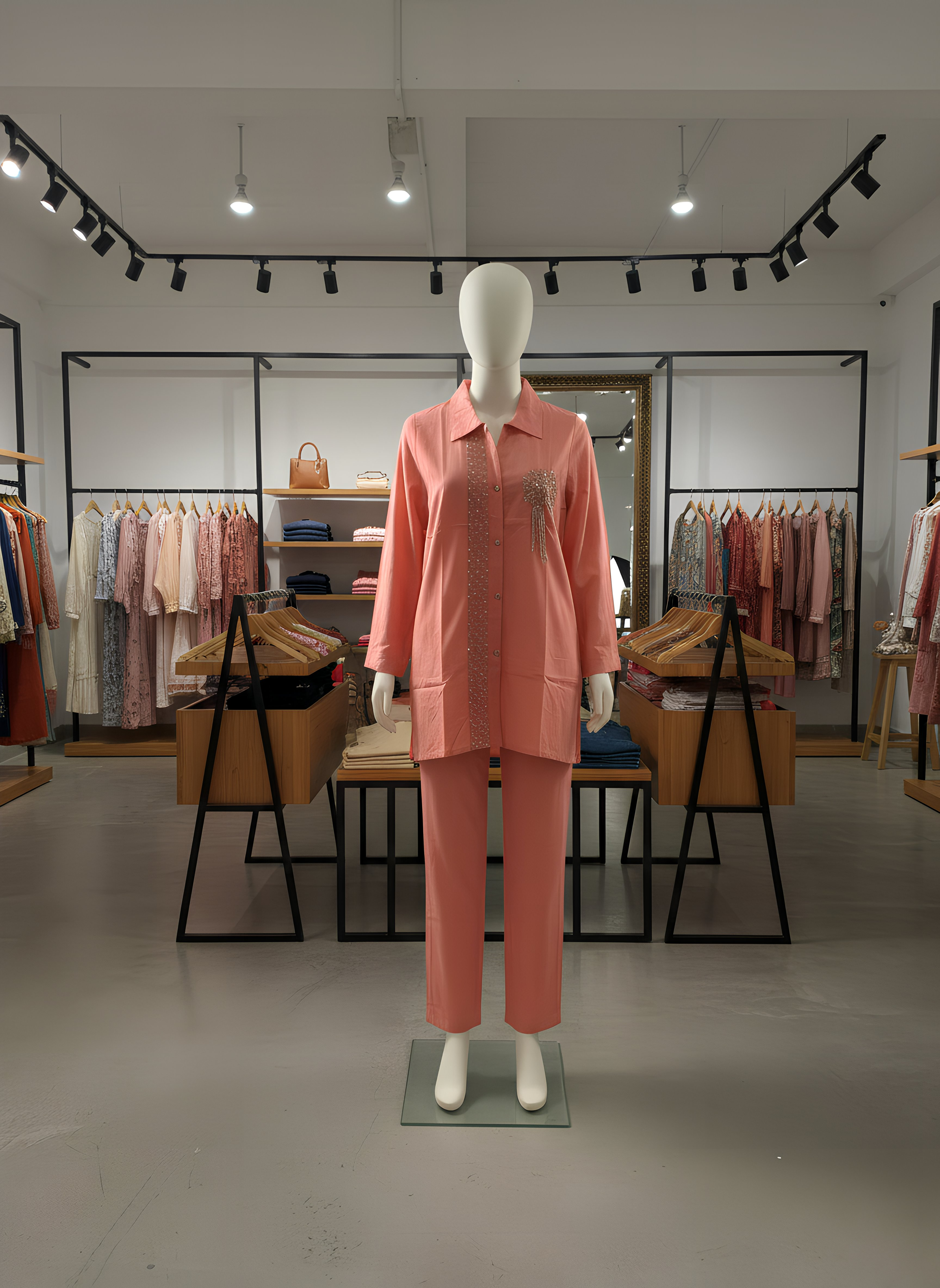 Peach Pearl Co-ord Set