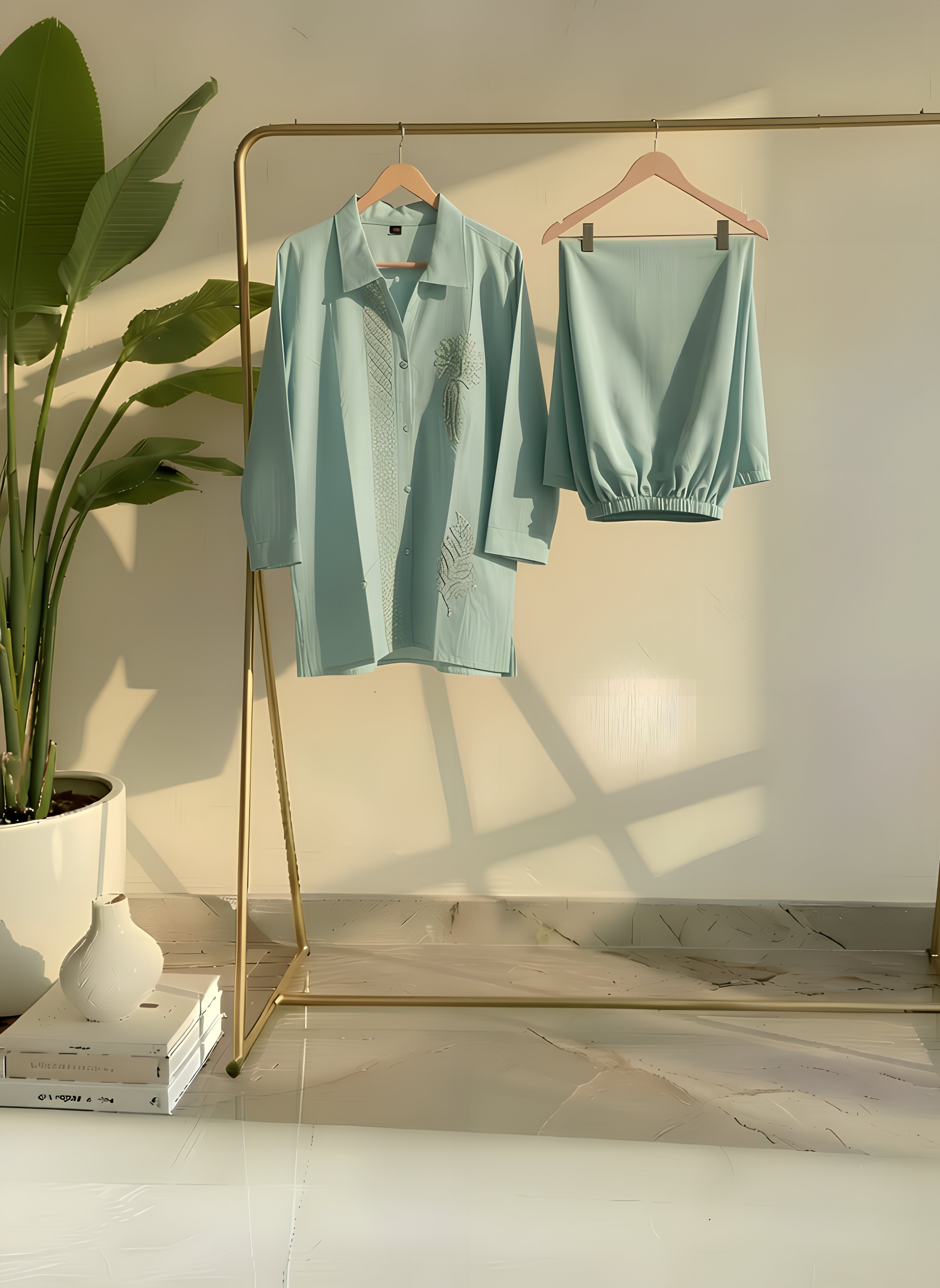 Aqua Bloom Co-ord Set