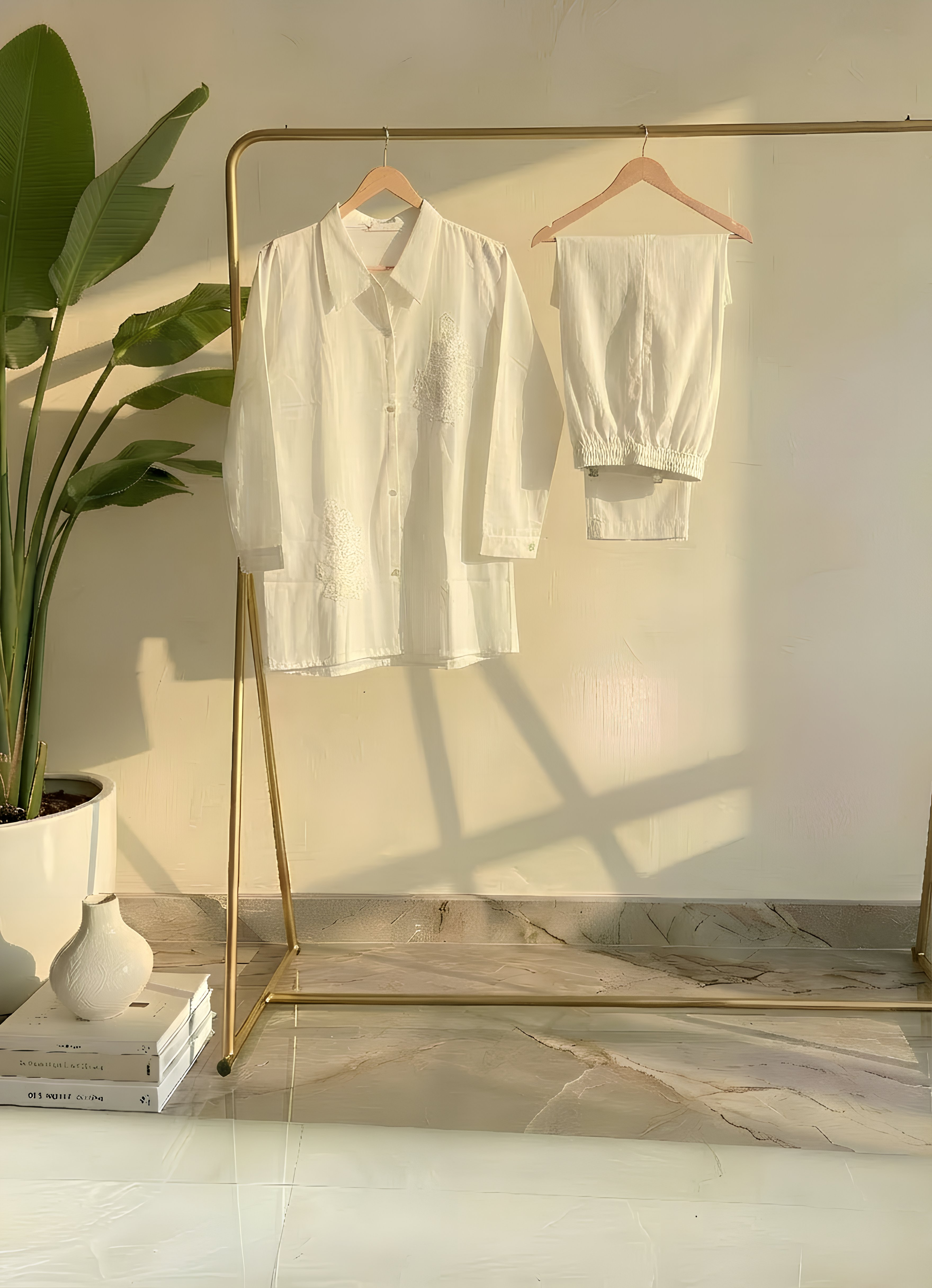 Crystal White Co-ord Set