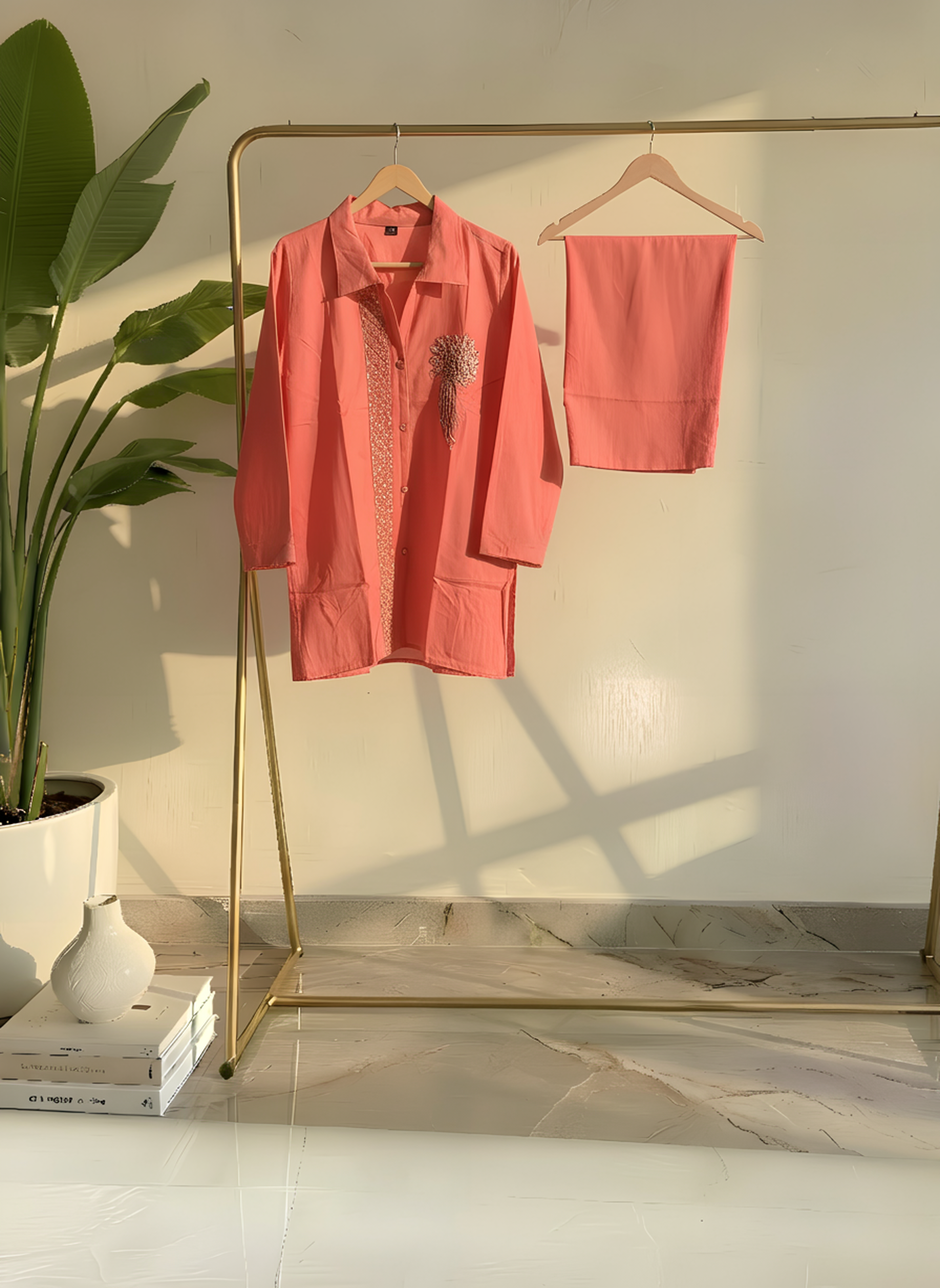 Peach Pearl Co-ord Set