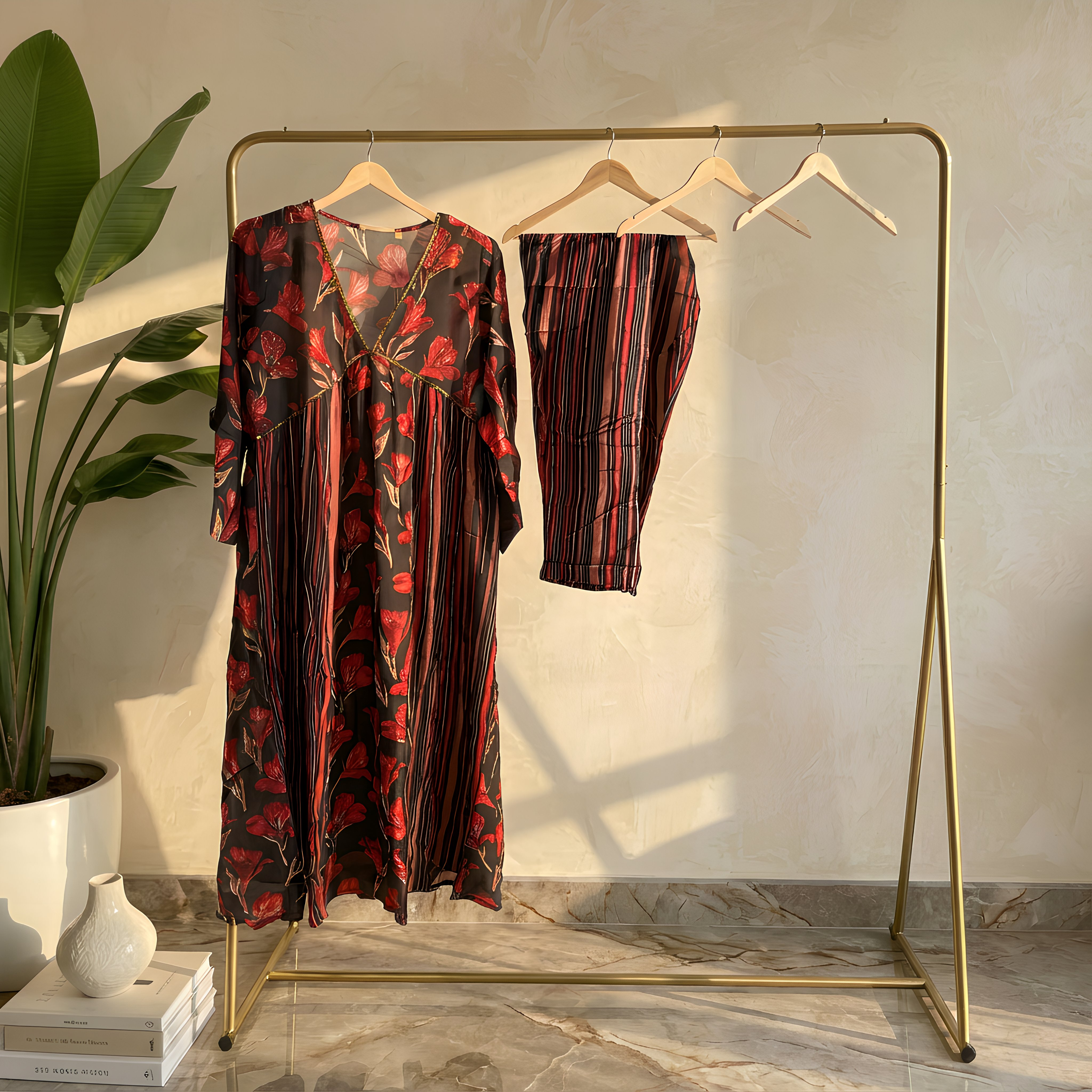 Ruby Petal Breeze Co-ords