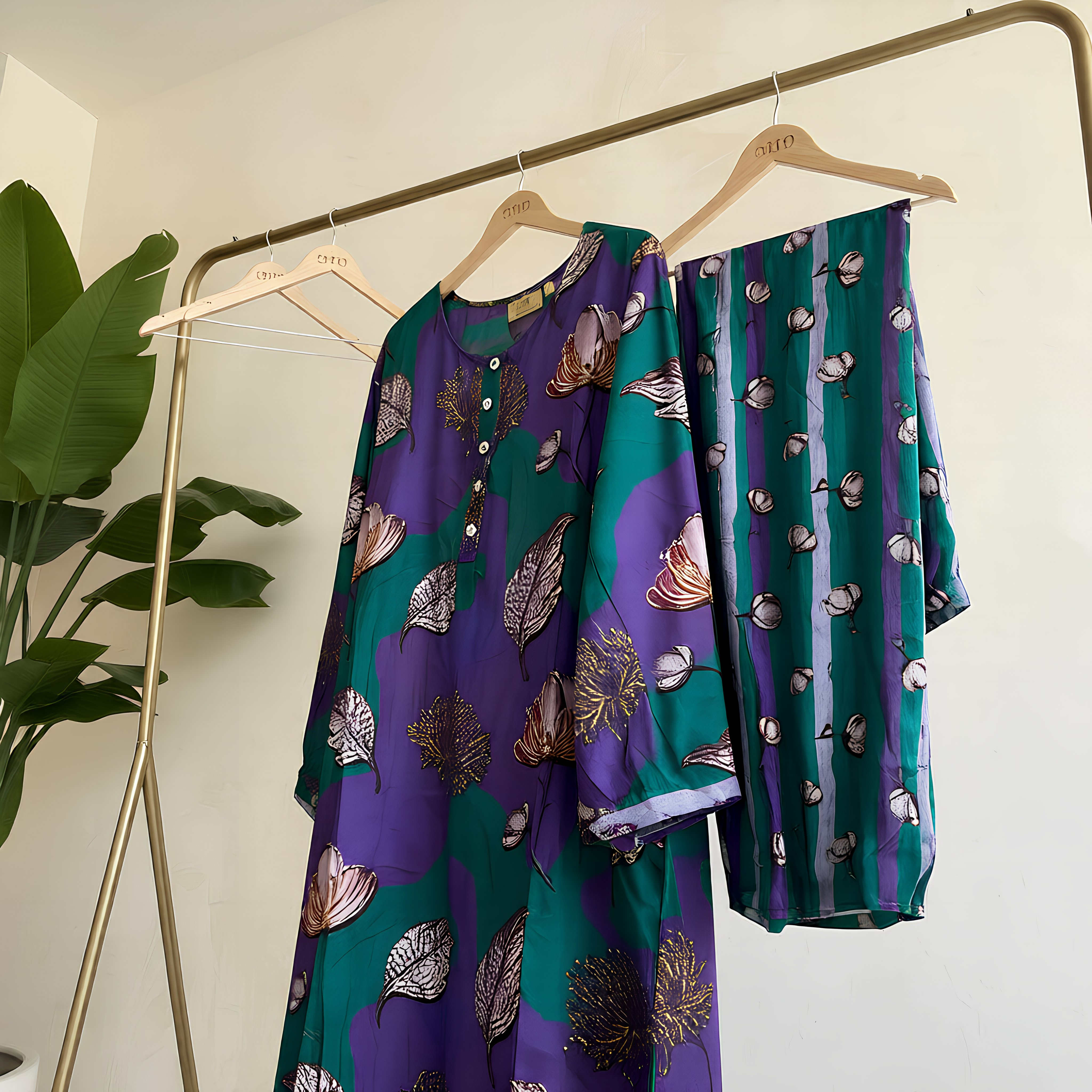 Royal Petal Harmony Co-ord Set