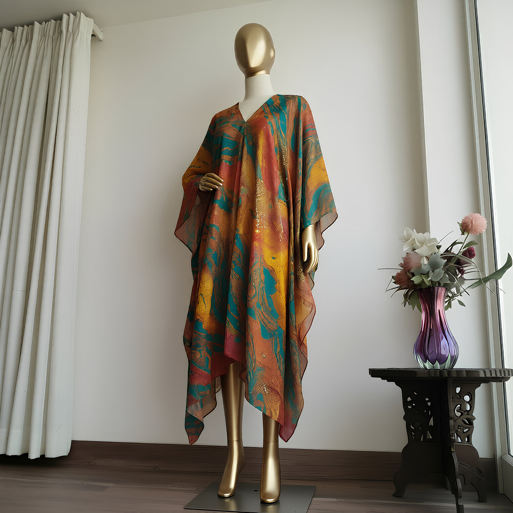 Firestone Flow Kaftan Set with Wide-Leg Pant