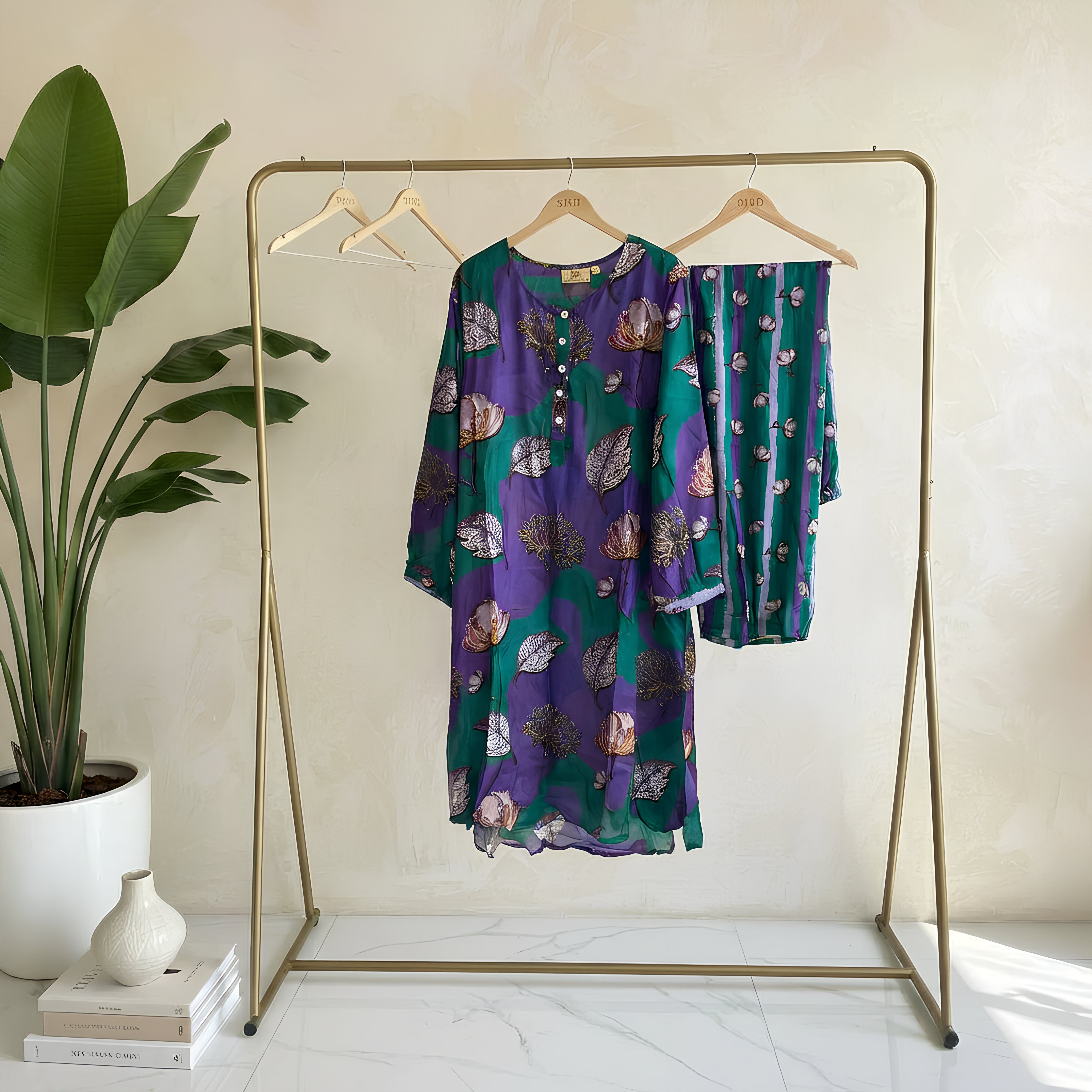 Royal Petal Harmony Co-ord Set