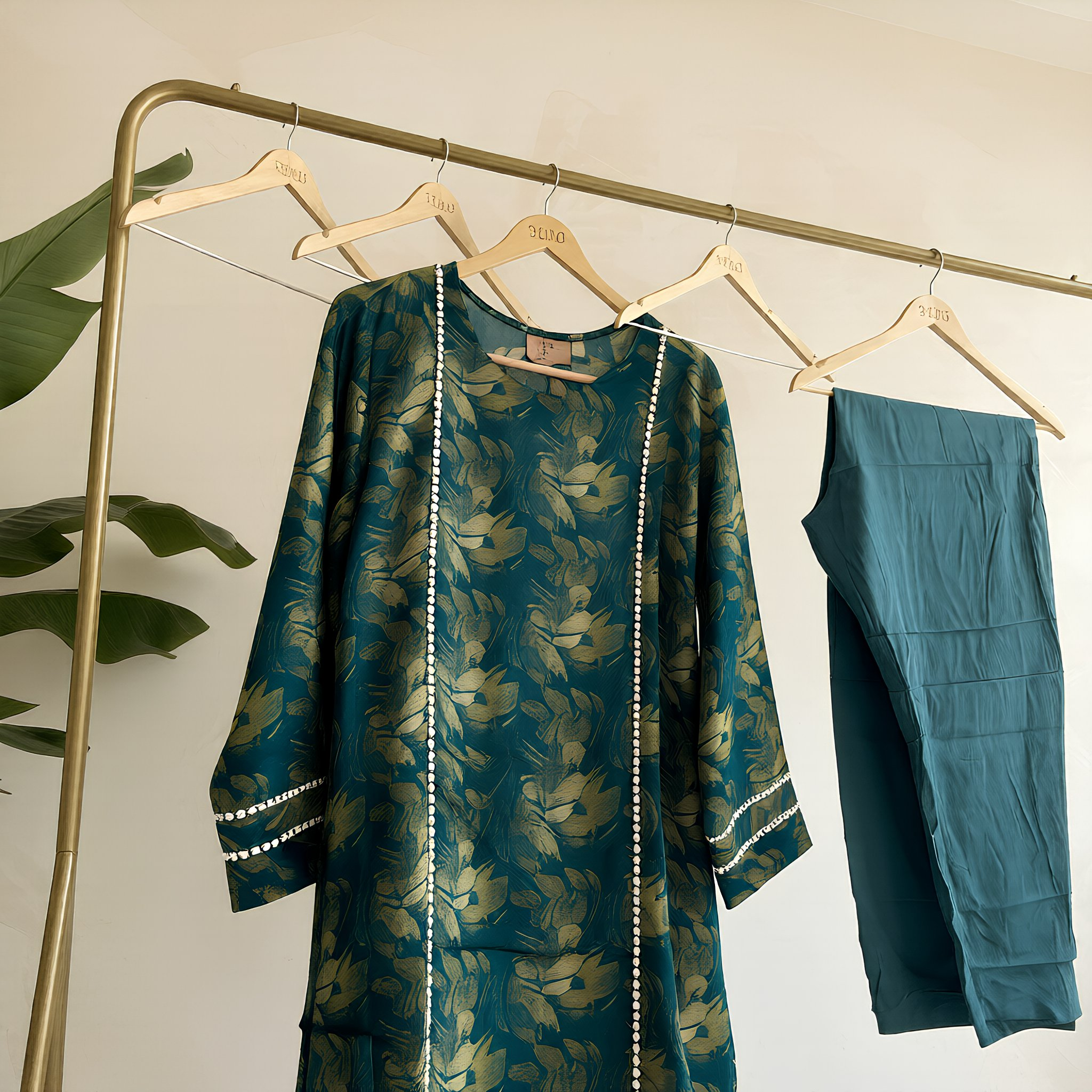 Emerald Bloom Kurta Set