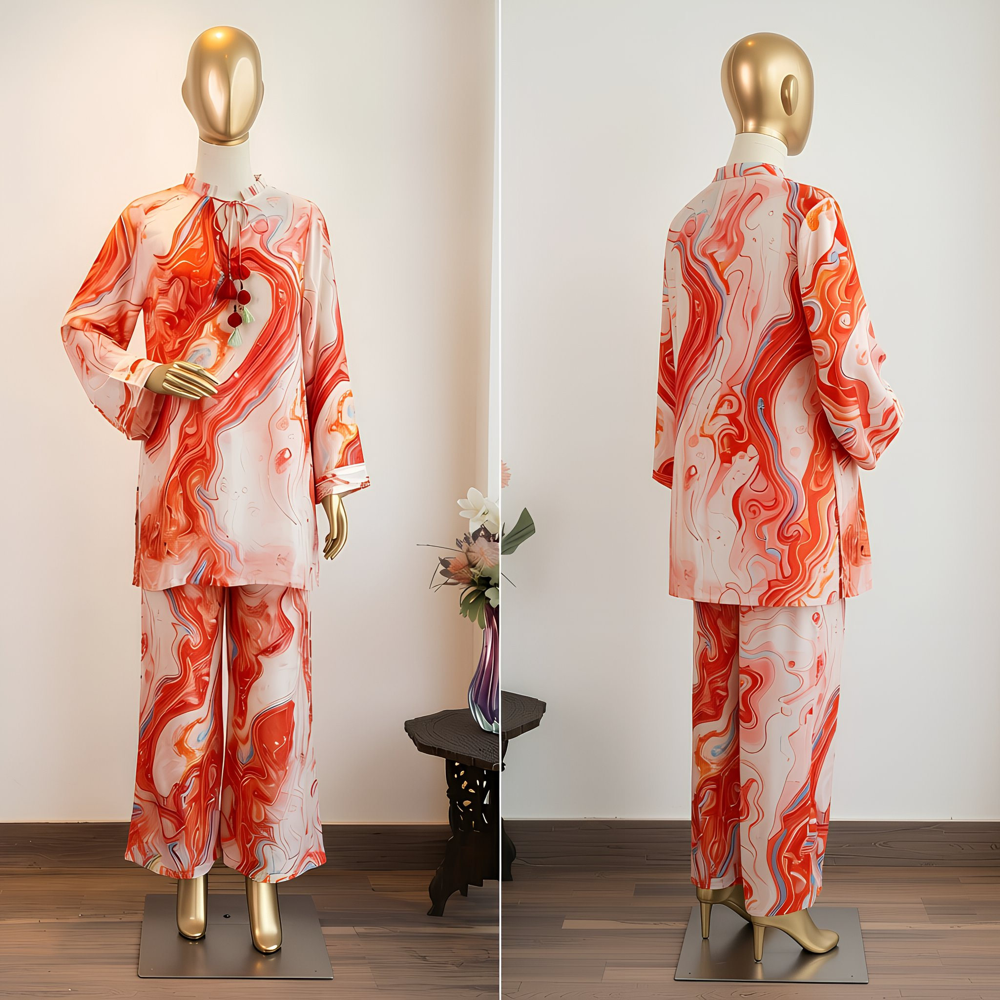 Marble Flame Co-ord  Set