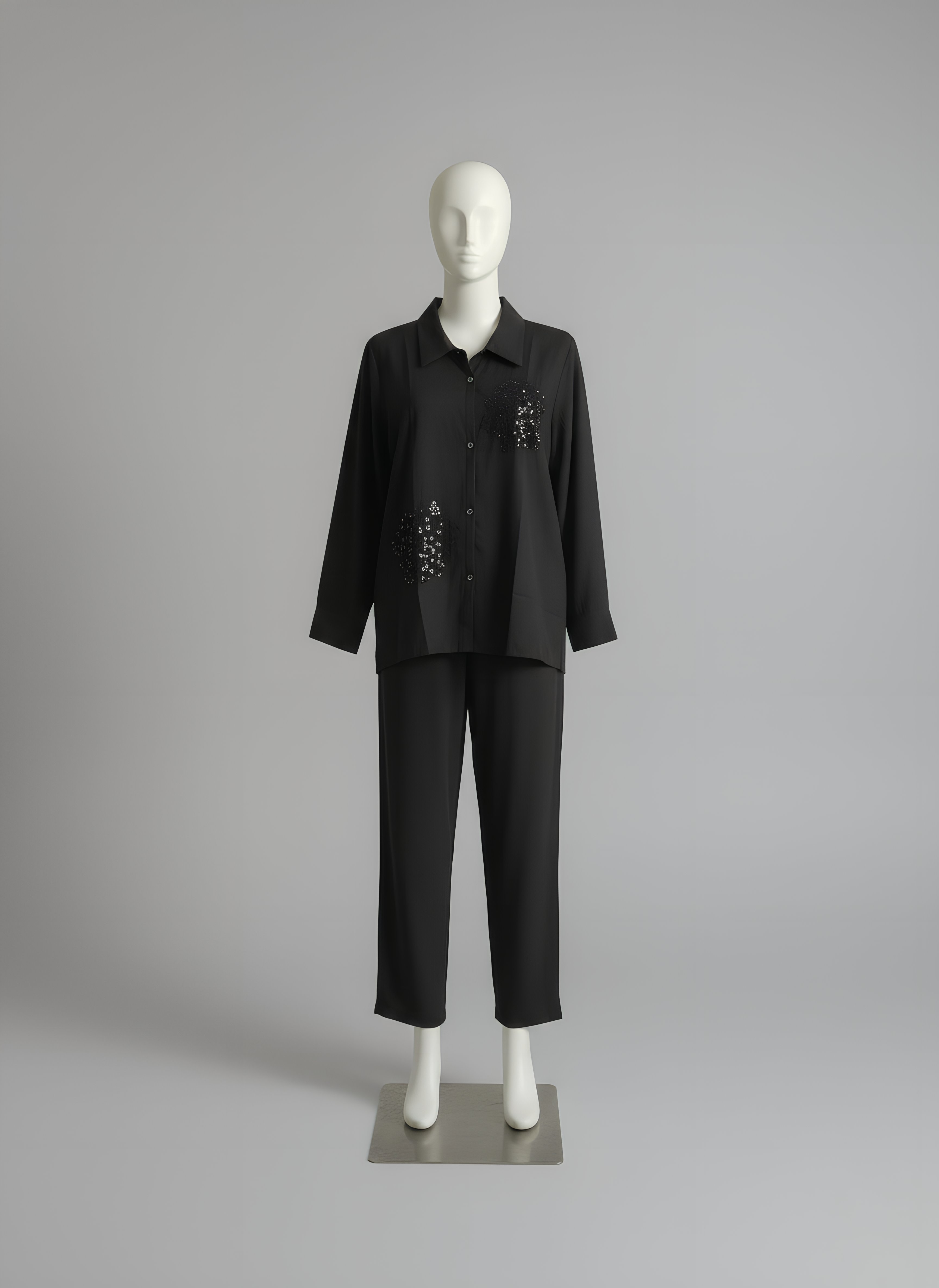 Black Blossom Co-ord Set