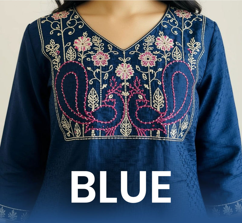 Shop blue ethnic wear for women – Fabric & Co
