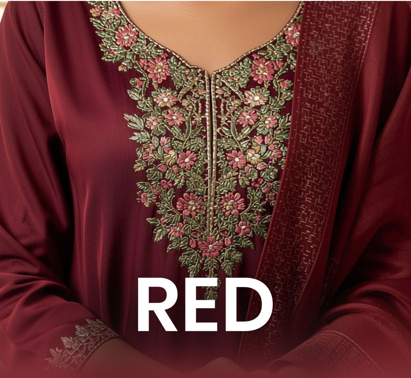Shop red ethnic wear for women – Fabric & Co
