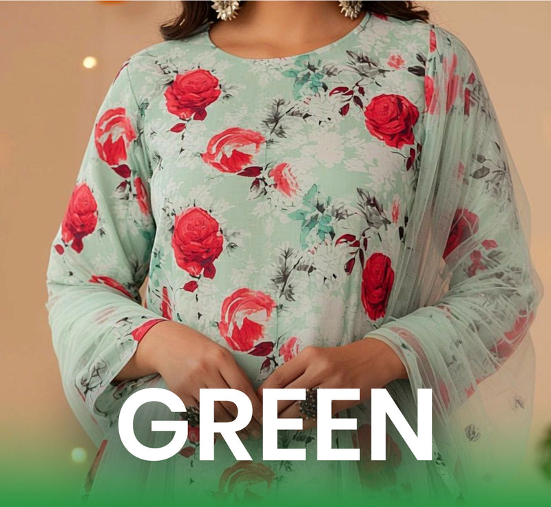 Shop green ethnic wear for women – Fabric & Co
