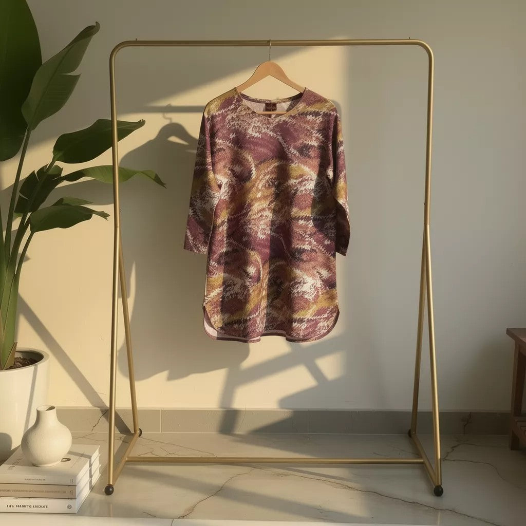 Earthy Abstract Print Straight Kurta HO2 2XL-8