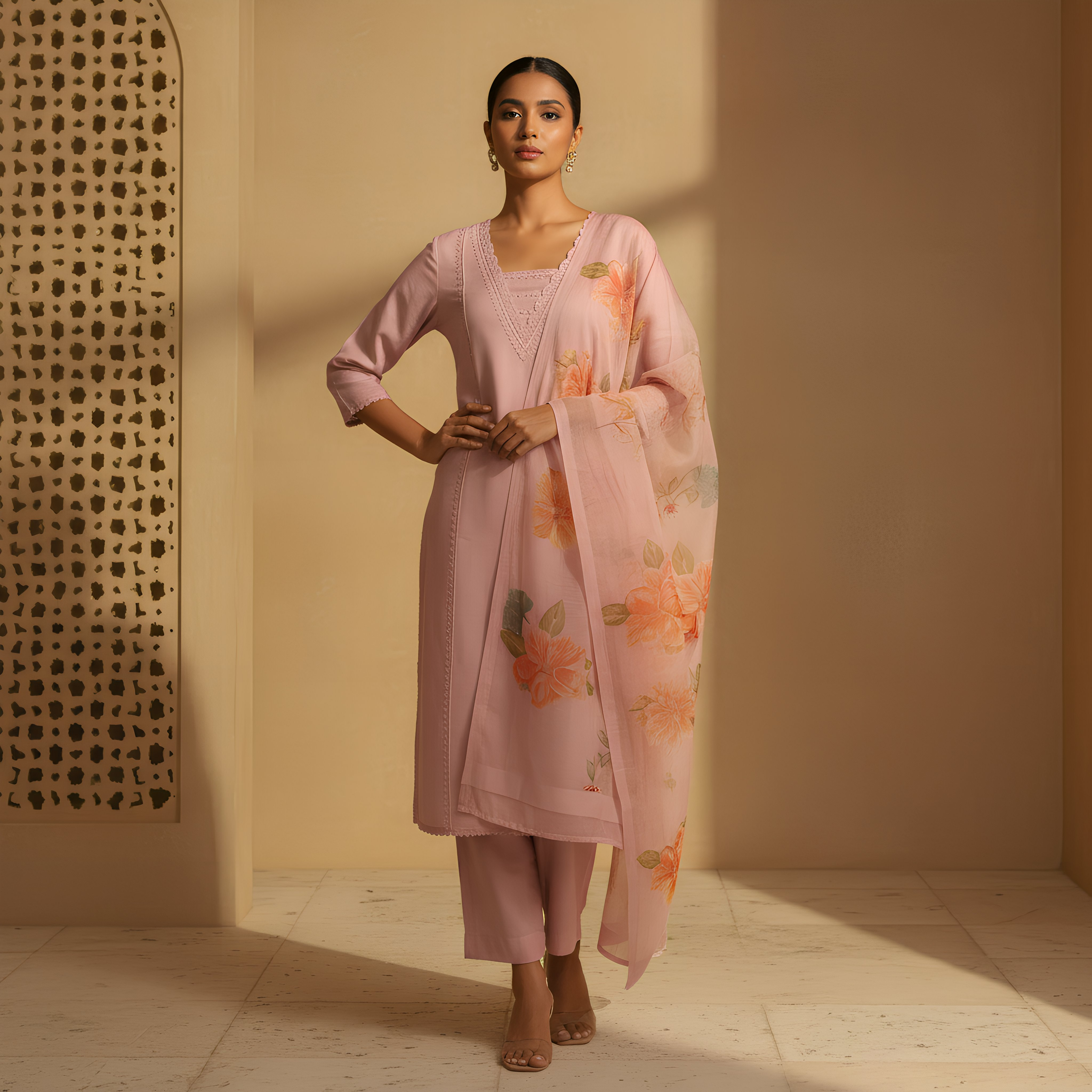 Rose Bloom Kurta set MR 14 b