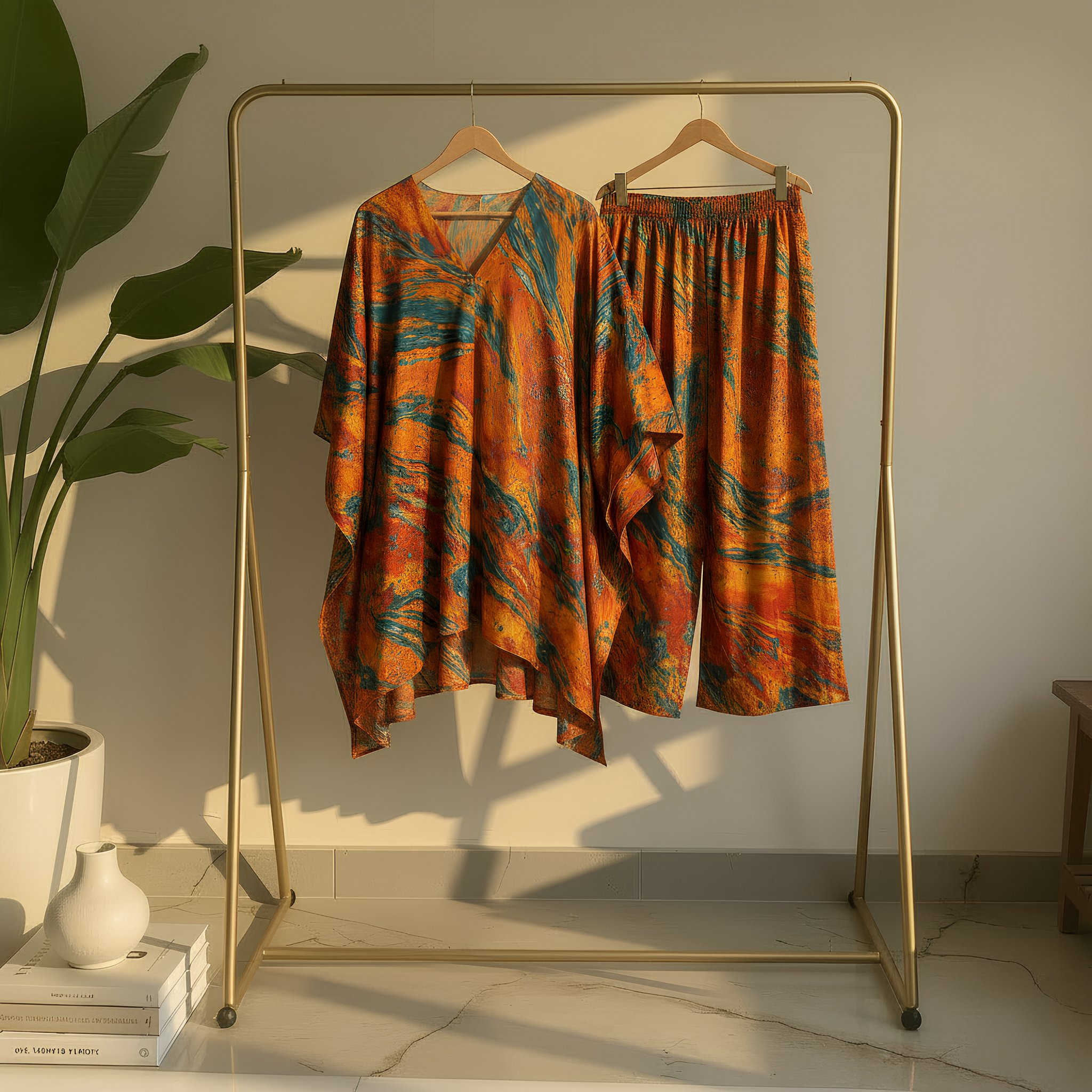 Firestone Flow Kaftan Set with Wide-Leg Pant BP 1 X