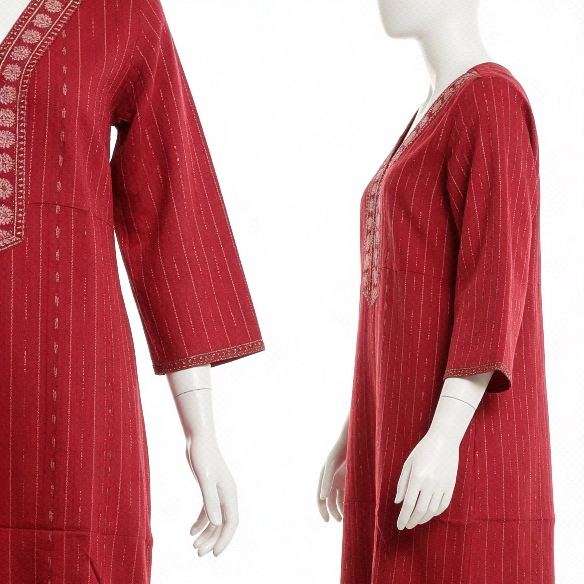 Wine Red Kurta HO 6 - RED