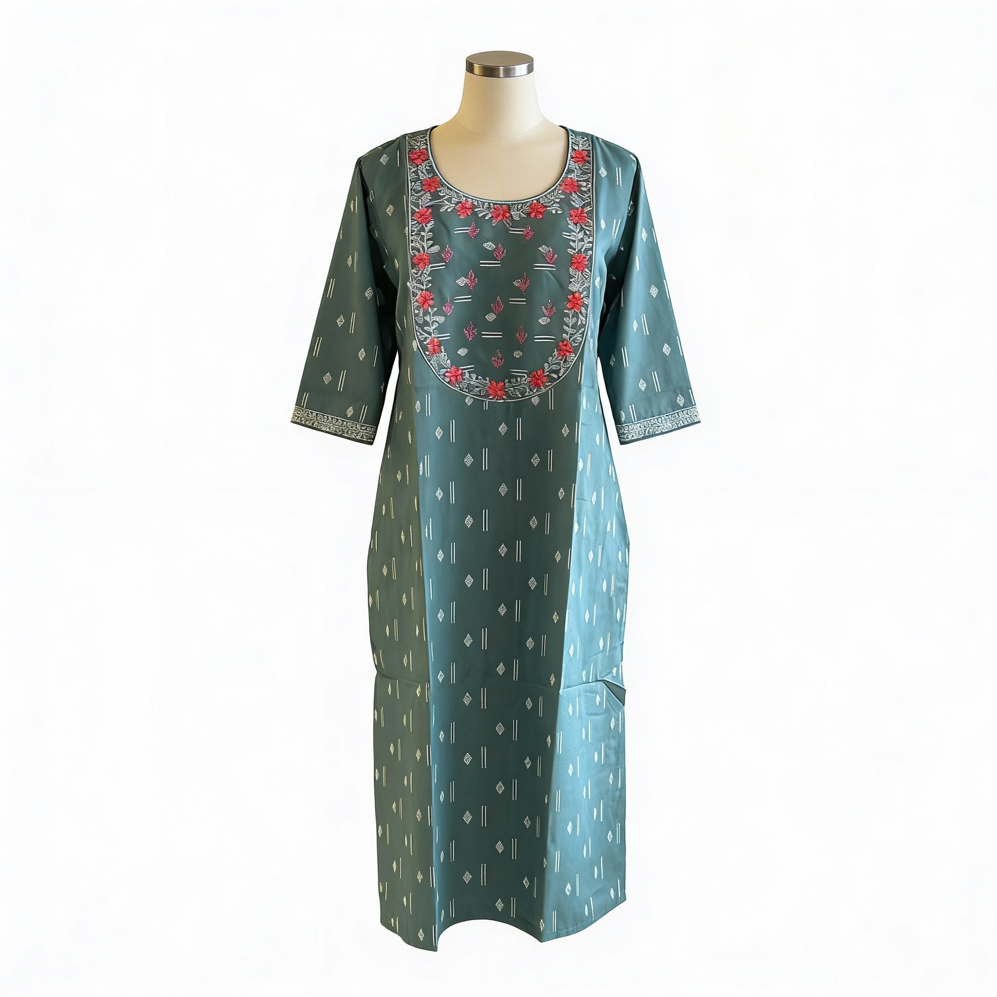 Classic Green Ethnic Kurta Ho 3 - LIGHT GREEN
