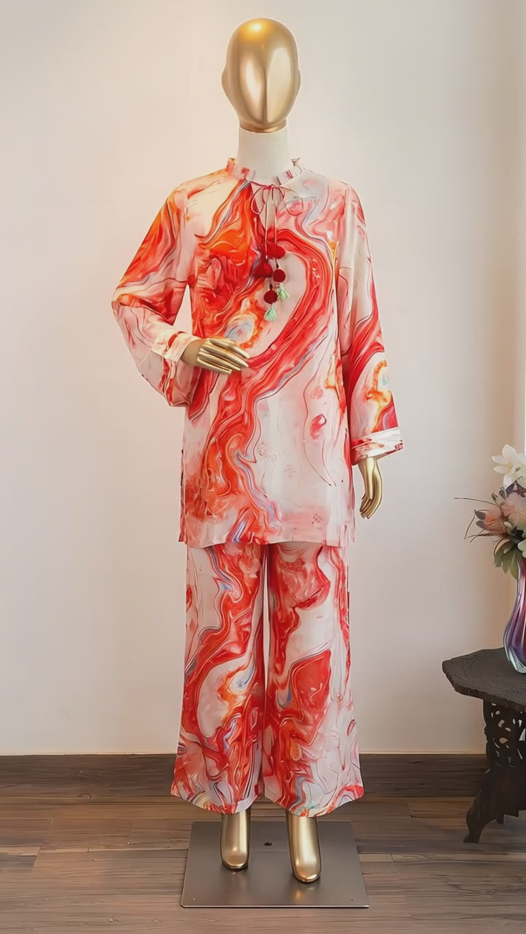 Marble Flame Co-ord  Set