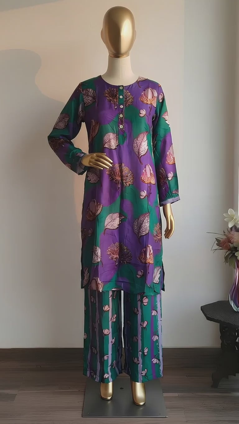 Royal Petal Harmony Co-ord Set