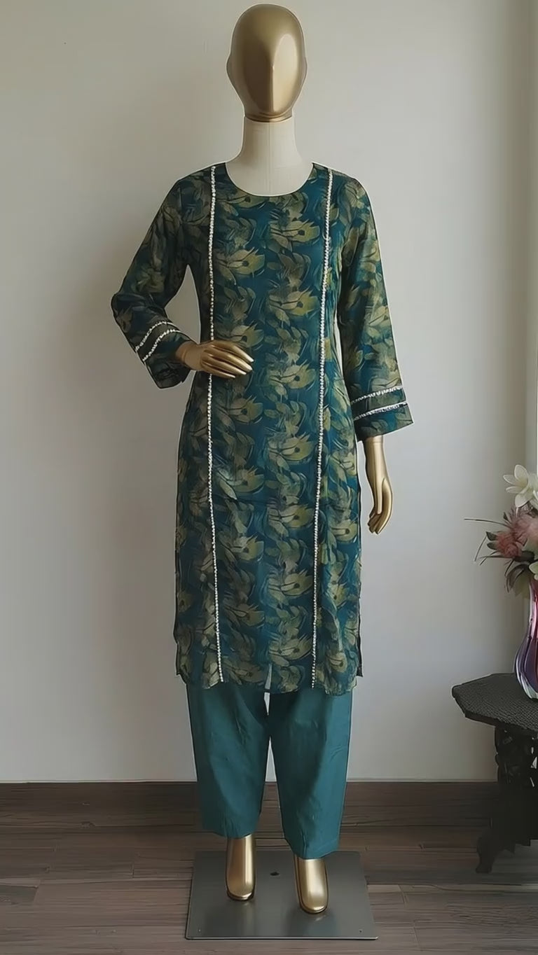 Emerald Bloom Kurta Set